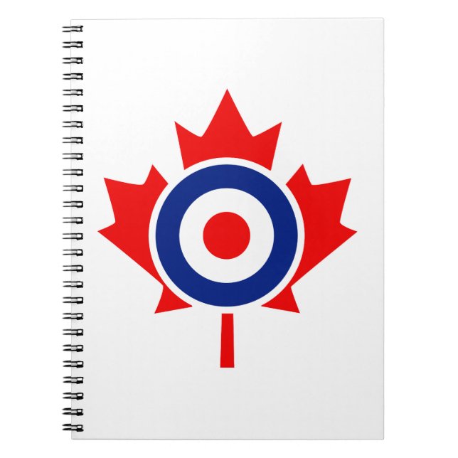 Canadian Maple Leaf Roundel Mod CANADA Notebook (Front)