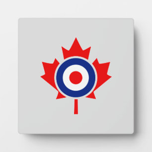 Canadian Maple Leaf Roundel Mod CANADA Plaque