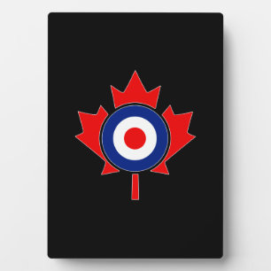 Canadian Maple Leaf Roundel Mod CANADA Plaque