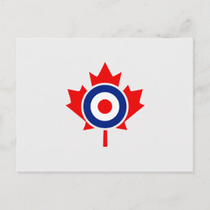 Canadian Maple Leaf Roundel Mod CANADA Postcard