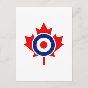 Canadian Maple Leaf Roundel Mod CANADA Postcard