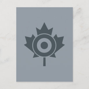 Canadian Maple Leaf Roundel Mod CANADA Postcard