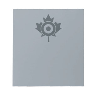 Canadian Maple Leaf Roundel Mod Graphic Notepad
