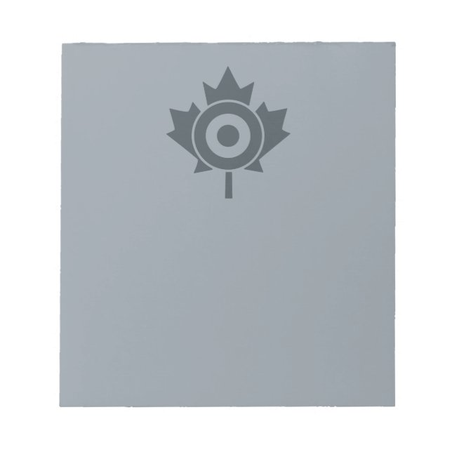 Canadian Maple Leaf Roundel Mod Graphic Notepad (Front)