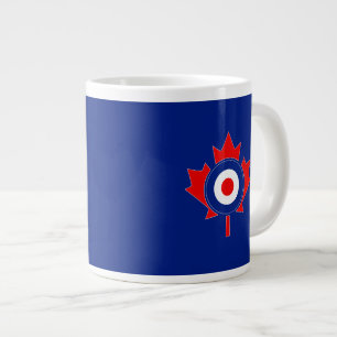 Canadian Maple Leaf Roundel Mod Large Coffee Mug