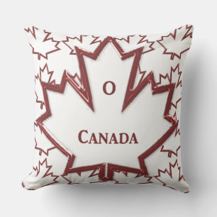 Canadian Maple Leaf Throw Pillow