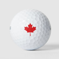 Canadian Maple Red Leaf Golf Balls – Canada Flag 