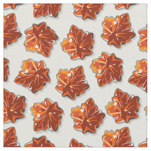 Canadian Maple Syrup Candy Pattern Fabric