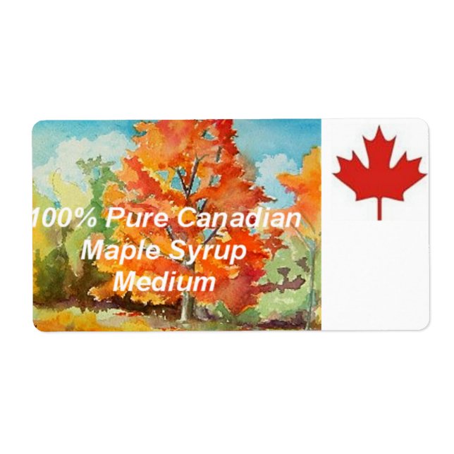Canadian Maple Syrup Label (Front)