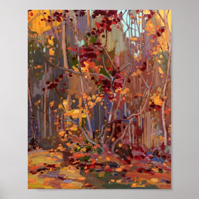 Canadian Maple Tree Painting by Tom Thomson Poster (Front)