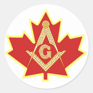 CANADIAN MASON CLASSIC ROUND STICKER