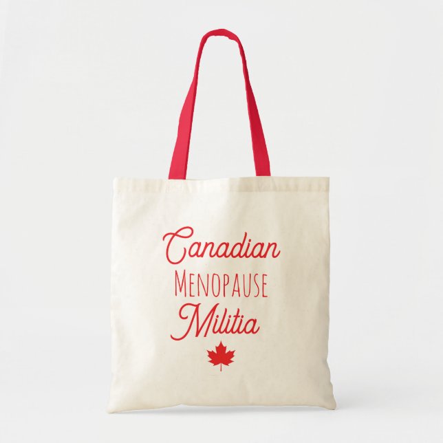 Canadian Menopause Militia Tote (Front)