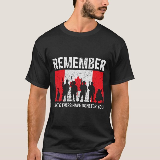 Canadian Military Remembrance T-Shirt (Front)