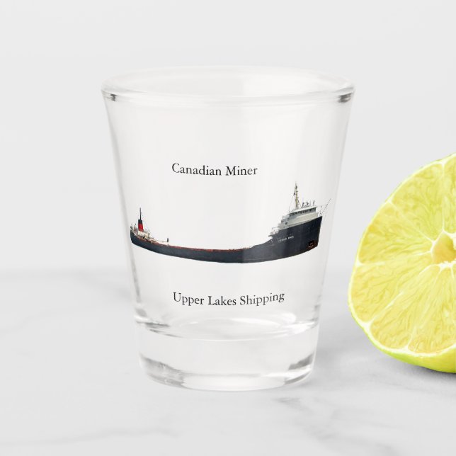 Canadian Miner shot glass (Front)