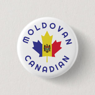 Canadian Moldovan Roots 3 Cm Round Badge
