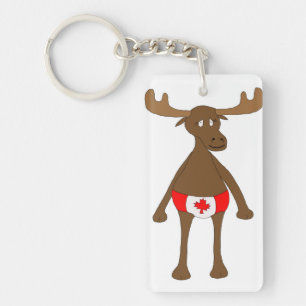 Canadian Moose Key Ring