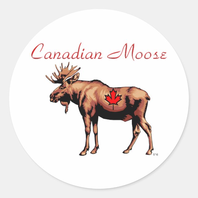 Canadian Moose Stickers (Front)