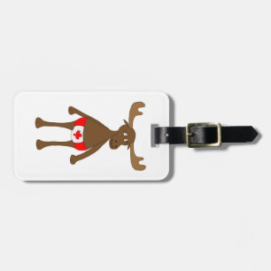 Canadian Moose without background Luggage Tag