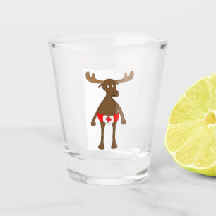 Canadian Moosey Moose Shot Glass