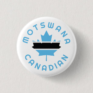 Canadian Motswana Roots 3 Cm Round Badge