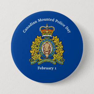 Canadian Mounted Police Day Button