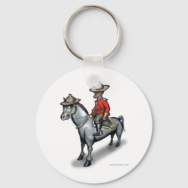Canadian Mounty Key Ring (Front)