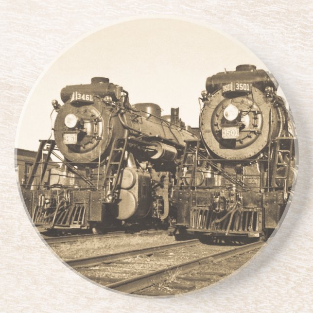 Canadian National 3461 and 3501 - Twins Coaster (Front)