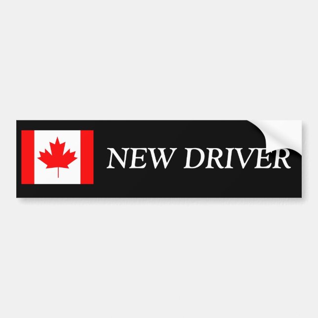 Canadian new driver bumper sticker (Front)