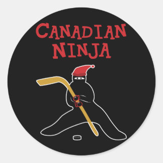 Canadian Ninja Classic Round Sticker