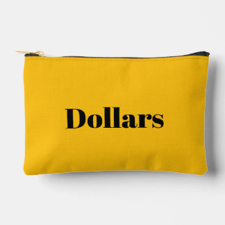 Canadian or US Dollars zippered bag
