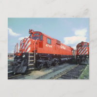 Canadian Pacific Rail Locomotives 1979 Postcard