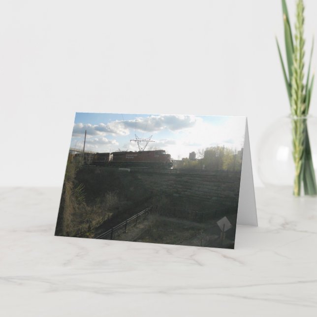 “CANADIAN PACIFIC Train” Get Well Card (Front)