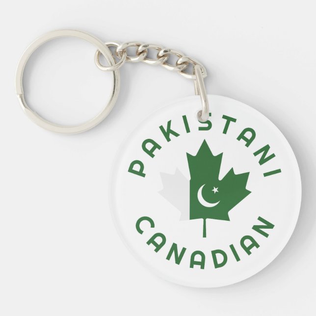 Canadian Pakistani  Roots Key Ring (Front)