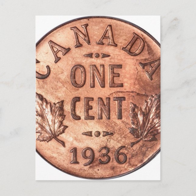 Canadian penny postcard (Front)