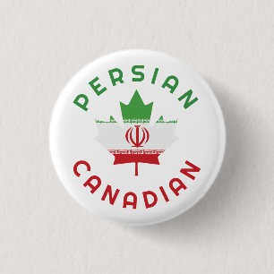 Canadian Persian Roots 3 Cm Round Badge