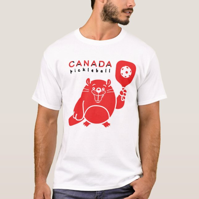 Canadian Pickleball Beaver T-Shirt (Front)