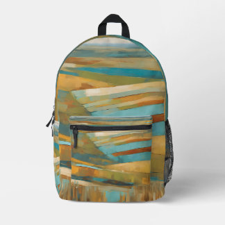 Canadian Prairies Abstract Backpack