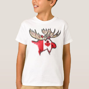 Canadian pride Canada flag boys elk tee