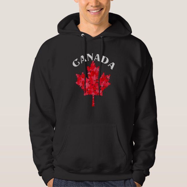 Canadian Pride Day Maple Leaf Canada Hoodie (Front)