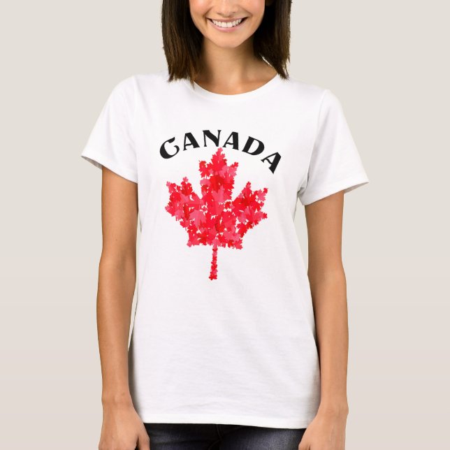 Canadian Pride Day Maple Leaf Canada T-Shirt (Front)