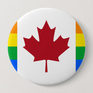 CANADIAN PRIDE MAPLE 10 CM ROUND BADGE