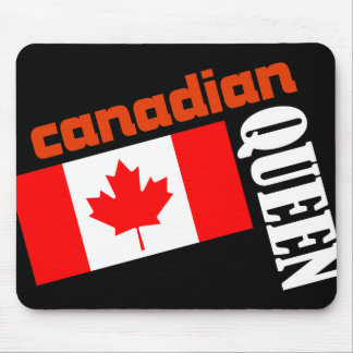 Canadian Queen & Flag Mouse Pad