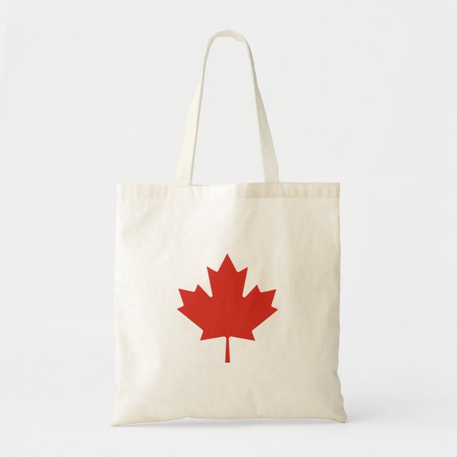 Canadian Red Maple Leaf Canada Tote Bag (Front)