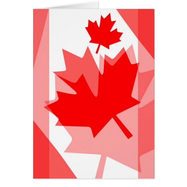 Canadian red Maple Leaf Layered Style CANADA (Front)