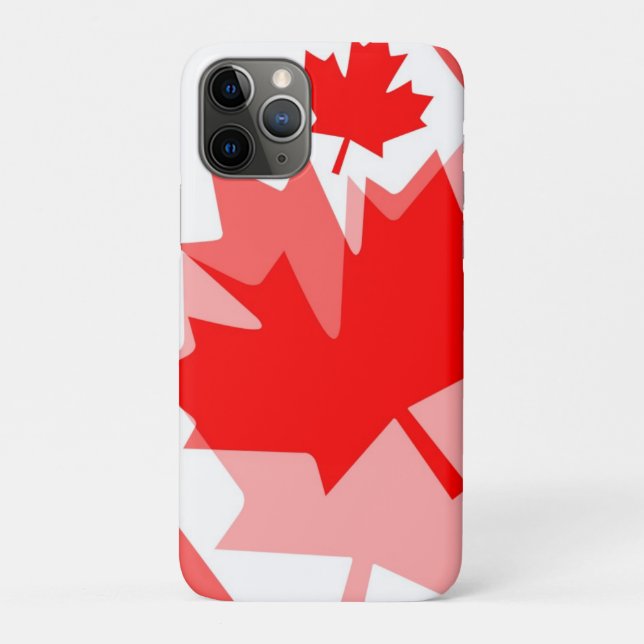 Canadian Red Maple Leaf Layered Style CANADA Case-Mate iPhone Case (Back)