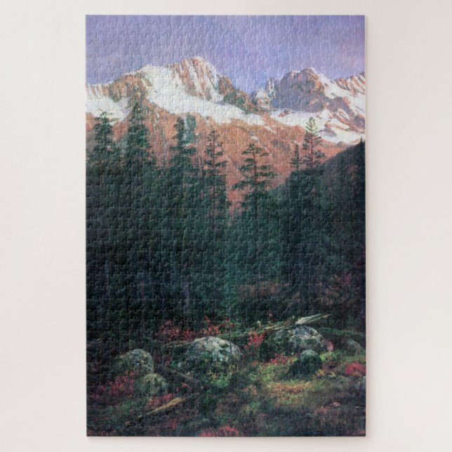 Canadian Rockies, Albert Bierstadt Jigsaw Puzzle (Vertical)