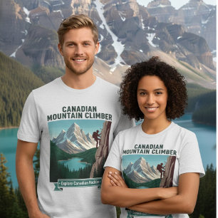 Canadian Rockies Climber Explore Mountain Adventur Tri-Blend Shirt