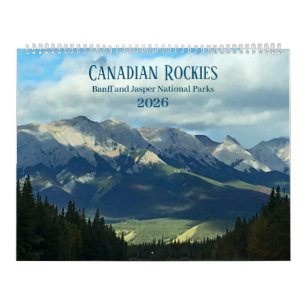 Canadian Rockies Photographic 12-Month 2026  Calendar
