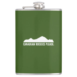 Canadian Rockies Please Hip Flask