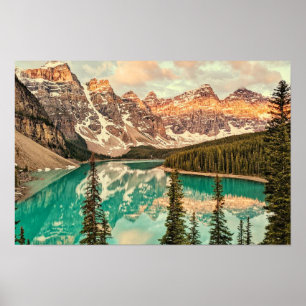 Canadian Rockies stylised Poster
